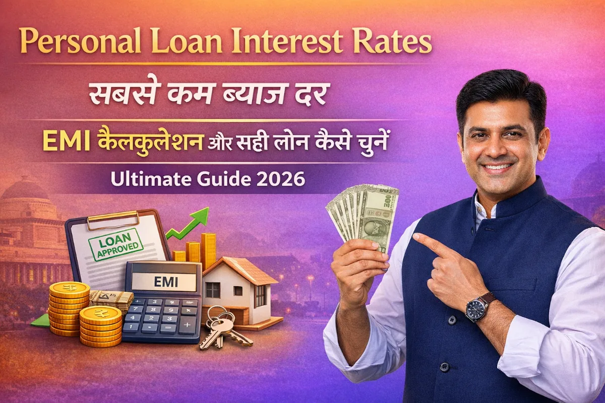 personal loan interest rates india hindi guide 2026, sabse kam byaj dar kaise paye emi calculation personal loan india best loan kaise choose kare