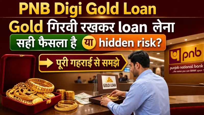 pnb digi gold loan gold girvi rakhkar loan lena sahi faisla ya hidden risk infographic hindi